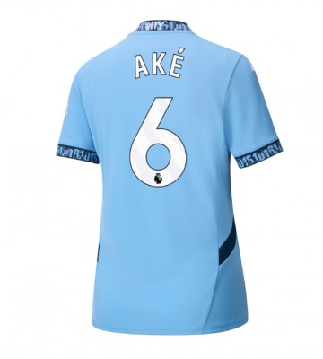 Manchester City Nathan Ake #6 Hemmatröja Kvinnor 2024-25 Kortärmad